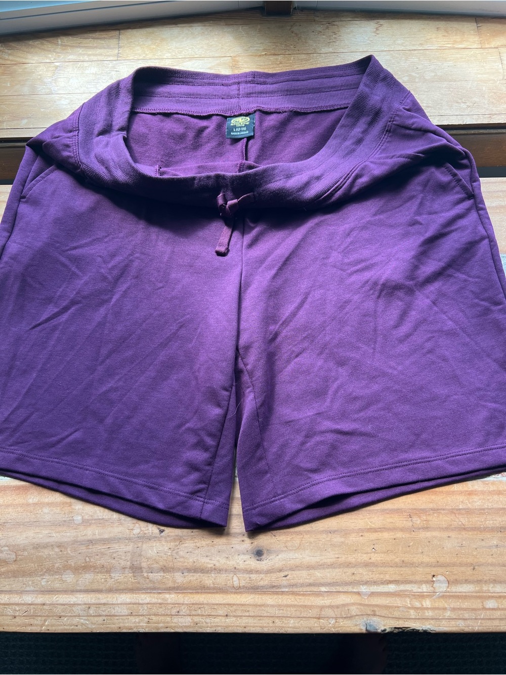 Athletic Works Women's Athletic Shorts burgundy Knit Polyester Solid L # 425